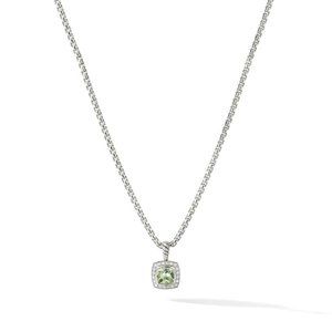 David Yurman Petite Albion® Pendant Necklace with Prasiolite and Diamonds